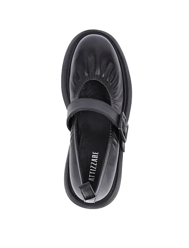 Жіночі туфлі Attizzare шкіряні чорні (2380-92) - фото 5 - Miraton
