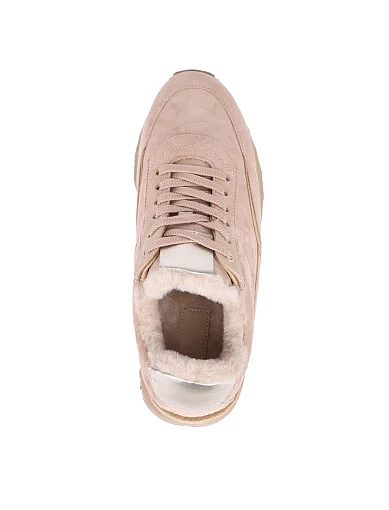 Жіночі кросівки Attizzare велюрові бежеві (3204-1-3) - фото 5 - Miraton