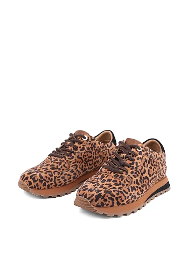 Жіночі кросівки MIRATON велюрові леопардові (3206-1-7) - фото 3 - Miraton