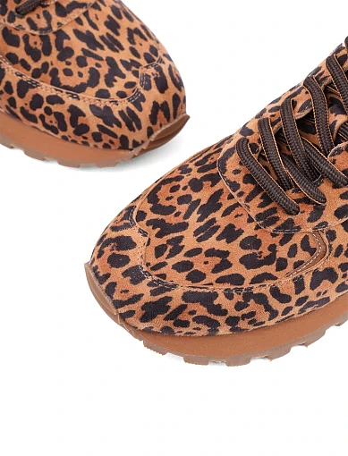 Жіночі кросівки MIRATON велюрові леопардові (3206-1-7) - фото 5 - Miraton