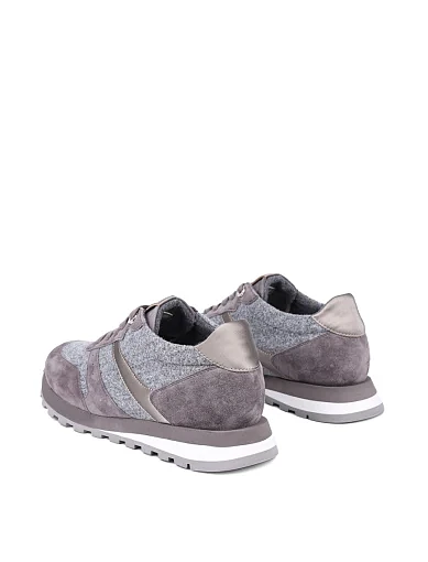 Жіночі кросівки MIRATON велюрові сірі (3206-2-2) - фото 4 - Miraton