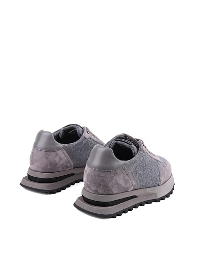 Жіночі кросівки MIRATON замшеві сірі (3211-1-1) - фото 4 - Miraton