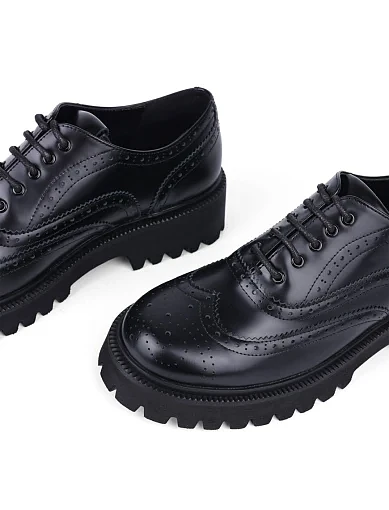 Жіночі туфлі MIRATON шкіряні чорні (YK708D-24-507) - фото 5 - Miraton