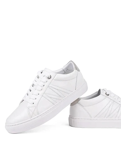 Жіночі кеди MIRATON шкіряні білі (8927-341) - фото 2 - Miraton