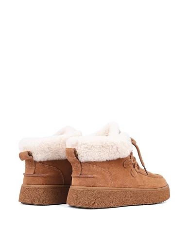 Жіночі черевики Attizzare велюрові коричневі з підкладкою зі штучного хутра (BR2023-6-1) - фото 4 - Miraton