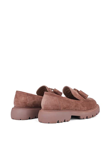 Жіночі туфлі Attizzare велюрові коричневі (XH3109-227) - фото 4 - Miraton