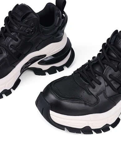 Жіночі кросівки MIRATON шкіряні чорні шкіряні (3313-2) - фото 5 - Miraton