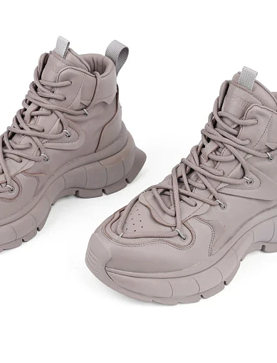 Жіночі черевики MIRATON шкіряні сірі з підкладкою з натуральної шкіри (999-1) - фото 5 - Miraton