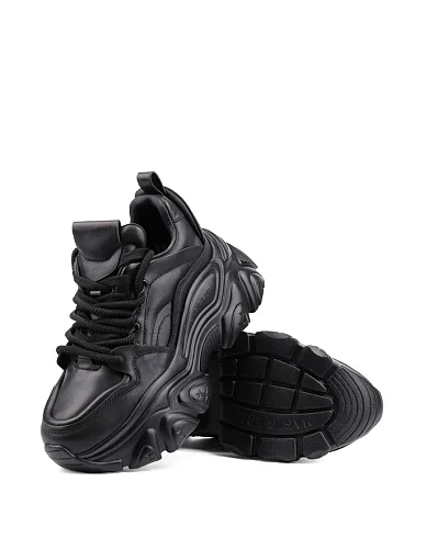 Жіночі кросівки MIRATON шкіряні чорні (2315D-5) - фото 2 - Miraton