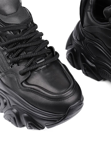 Жіночі кросівки MIRATON шкіряні чорні (2315D-5) - фото 5 - Miraton