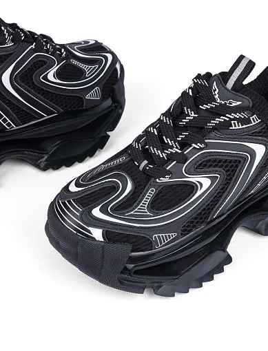 Жіночі кросівки MIRATON з екошкіри чорні (2331D-26) - фото 5 - Miraton