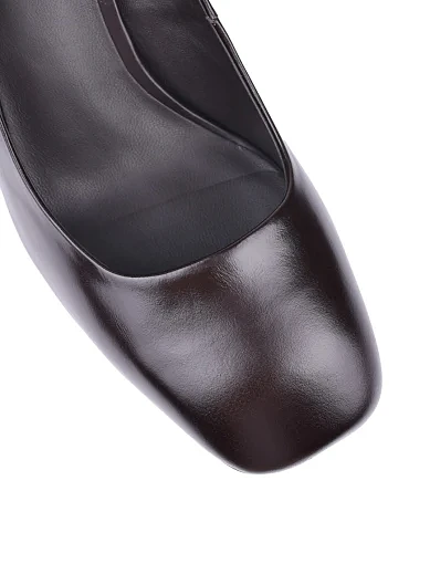 Жіночі туфлі MIRATON шкіряні коричневі (2436S-78-1) - фото 5 - Miraton