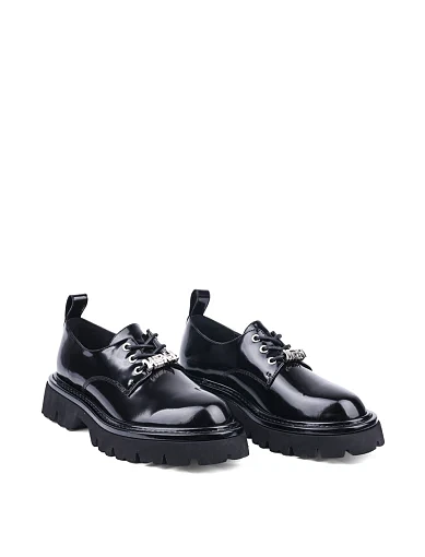 Жіночі туфлі MIRATON з масляної шкіри чорні (2451A-18-1) - фото 3 - Miraton