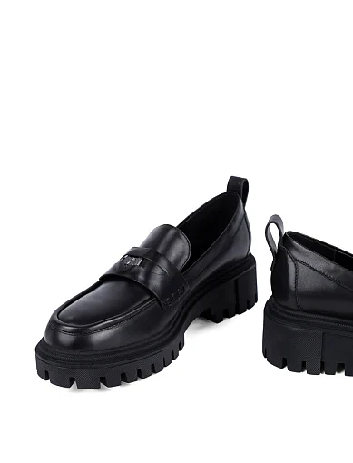 Женские туфли MIRATON кожаные черные - фото 2 - Miraton