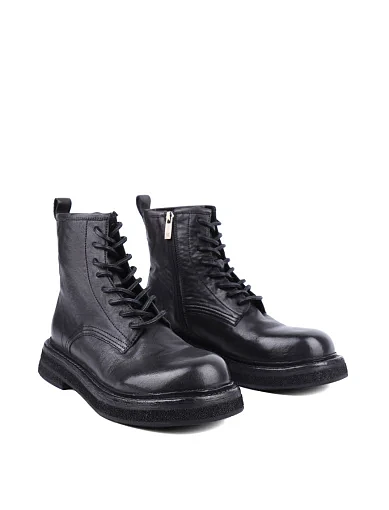 Жіночі черевики MIRATON шкіряні чорні з підкладкою з натуральної шкіри (WS2050-2) - фото 3 - Miraton