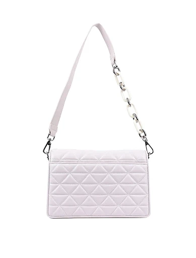 Жіноча сумка через плече MIRATON шкіряна молочного кольору - фото 3 - Miraton