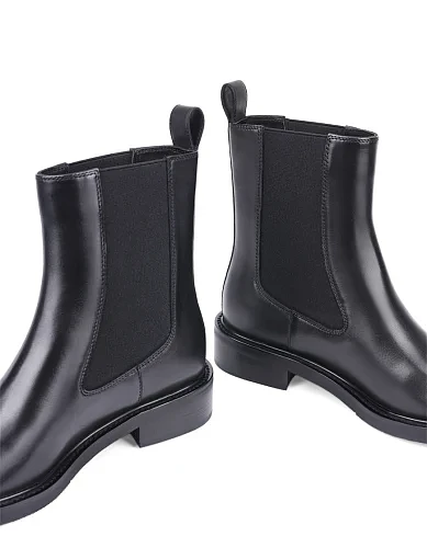 Жіночі черевики Attizzare шкіряні чорні з підкладкою з байки (366T-0651-N04) - фото 2 - Miraton