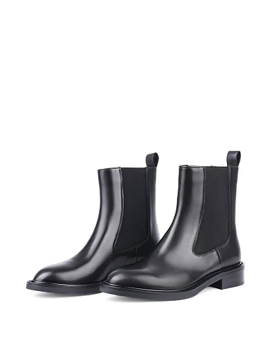 Жіночі черевики Attizzare шкіряні чорні з підкладкою з байки (366T-0651-N04) - фото 3 - Miraton