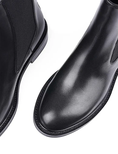 Жіночі черевики Attizzare шкіряні чорні з підкладкою з байки (366T-0651-N04) - фото 5 - Miraton