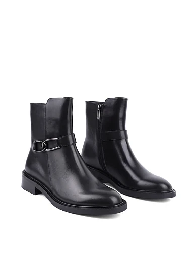 Жіночі черевики Attizzare шкіряні чорні з підкладкою з байки (366X-0668-N04) - фото 3 - Miraton