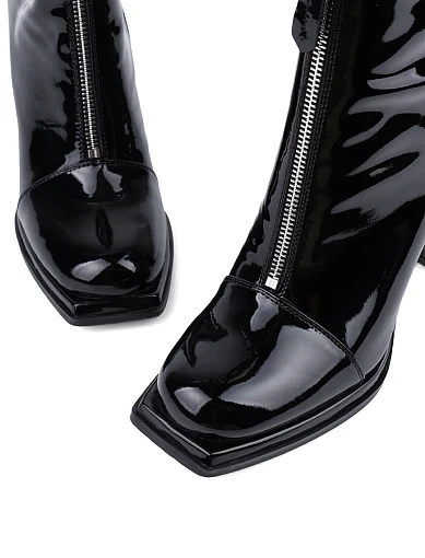 Жіночі черевики MIRATON лакові чорні з підкладкою з байки (8101X-0605-H154) - фото 5 - Miraton