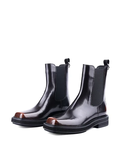 Жіночі черевики MIRATON з масляної шкіри коричневі (8155X-0701-N452) - фото 4 - Miraton