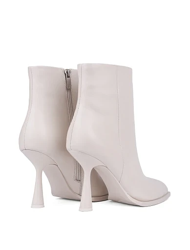 Жіночі черевики MIRATON шкіряні рисового кольору з підкладкою з байки (G316-83) - фото 4 - Miraton