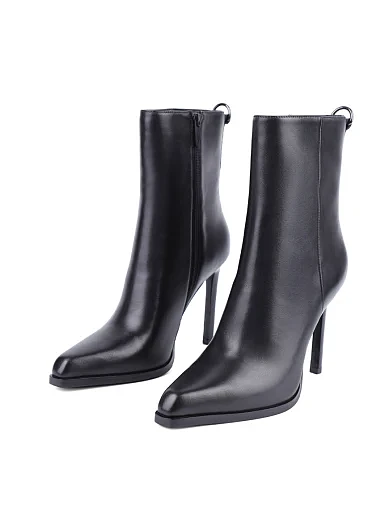 Жіночі черевики MIRATON шкіряні чорні з підкладкою з байки (G683-6003) - фото 3 - Miraton