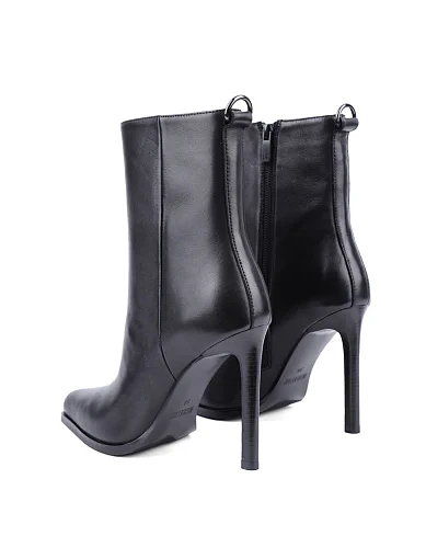 Жіночі черевики MIRATON шкіряні чорні з підкладкою з байки (G683-6003) - фото 4 - Miraton