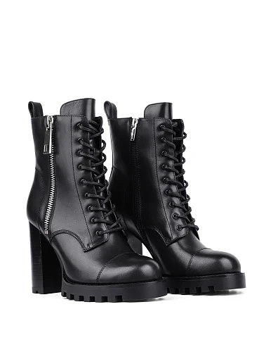 Жіночі черевики Attizzare шкіряні чорні з підкладкою з байки (G360-602) - фото 3 - Miraton