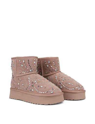 Жіночі уггі Alma en Pena замшеві бежеві (I241042) - фото 3 - Miraton