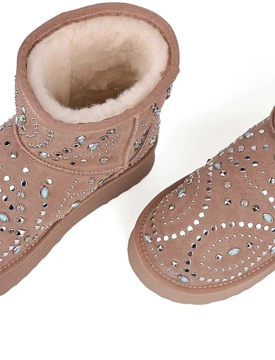 Жіночі уггі Alma en Pena замшеві бежеві (I241042) - фото 5 - Miraton