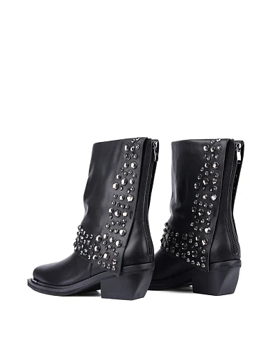 Жіночі черевики козаки Alma en Pena шкіряні чорні (I240716) - фото 4 - Miraton