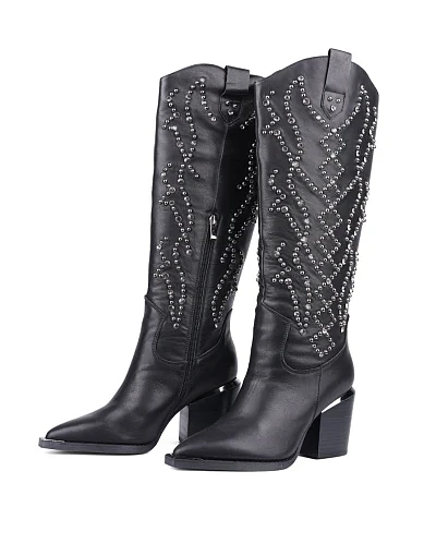 Жіночі чоботи Alma en Pena шкіряні чорні (I240502) - фото 3 - Miraton