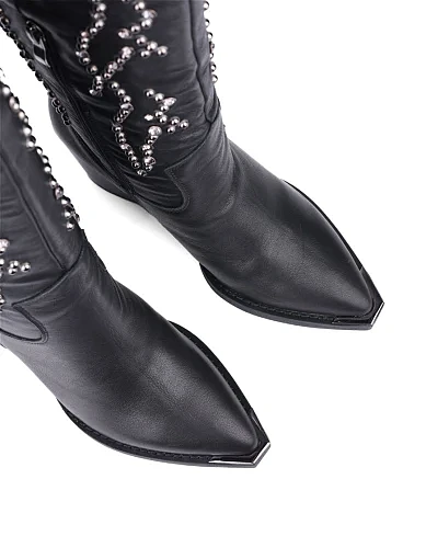 Жіночі чоботи Alma en Pena шкіряні чорні (I240502) - фото 5 - Miraton