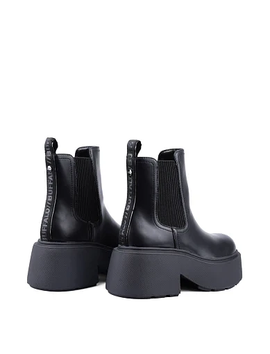 Жіночі черевики Buffalo зі штучної шкіри чорні з підкладкою зі штучного хутра (1270090) - фото 4 - Miraton