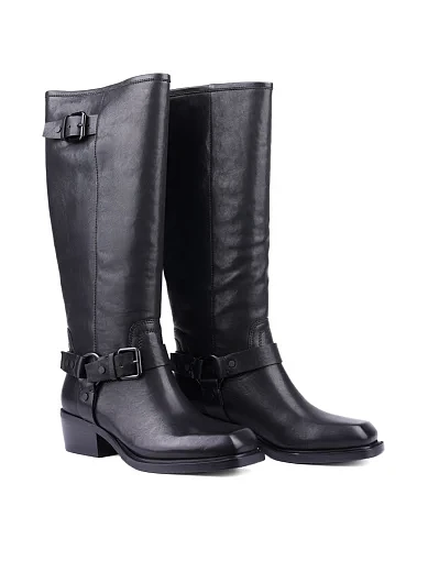 Жіночі чоботи MIRATON шкіряні чорні (23144D-06-01) - фото 3 - Miraton