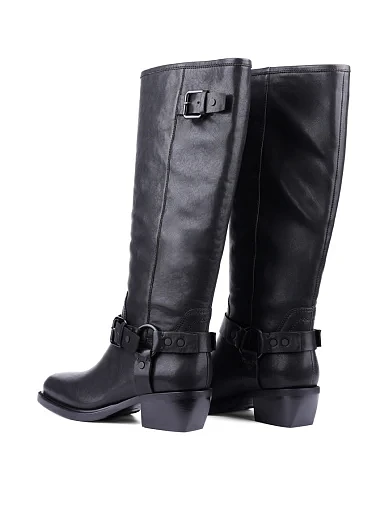 Жіночі чоботи MIRATON шкіряні чорні (23144D-06-01) - фото 4 - Miraton