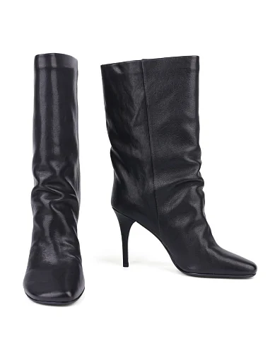 Жіночі черевики MIRATON шкіряні чорні на високій шпильці (23147D-03-01) - фото 3 - Miraton