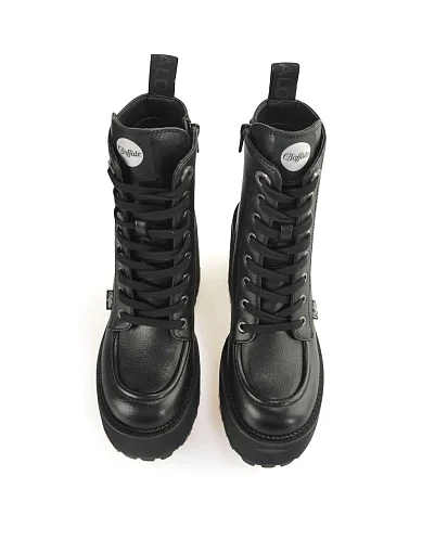 Жіночі черевики Buffalo зі штучної шкіри чорні з підкладкою з текстилю (1622373) - фото 5 - Miraton