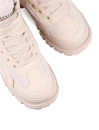 Жіночі черевики Buffalo зі штучної шкіри молочного кольору з підкладкою з текстилю (1622489) - фото 5 - Miraton