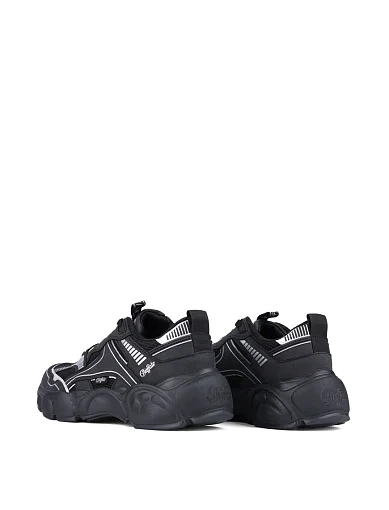 Жіночі кросівки Buffalo зі штучної шкіри чорні (1636181) - фото 4 - Miraton