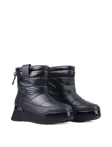 Жіночі черевики Attizzare шкіряні чорні з підкладкою зі штучного хутра (175-4245753-0202) - фото 3 - Miraton