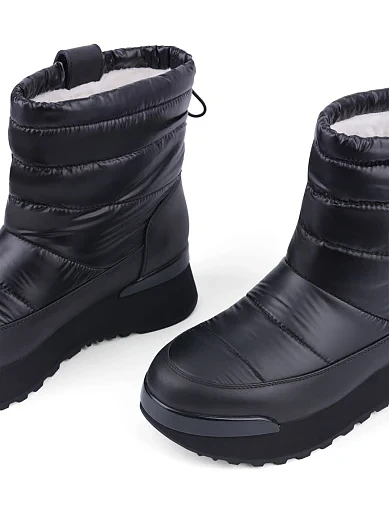 Жіночі черевики Attizzare шкіряні чорні з підкладкою зі штучного хутра (175-4245753-0202) - фото 5 - Miraton