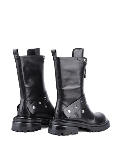 Жіночі черевики MIRATON шкіряні чорні з підкладкою з байки (K8260-9-N1R) - фото 4 - Miraton