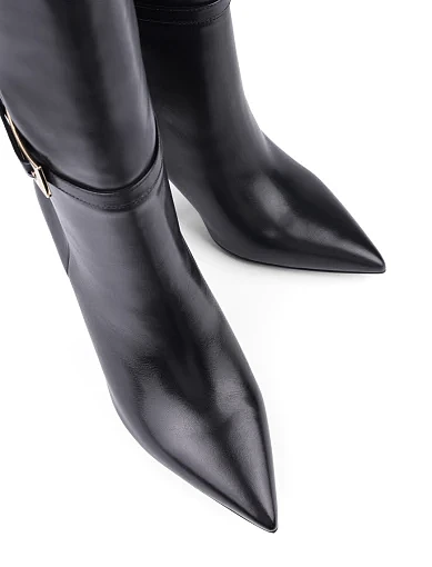 Жіночі чоботи Mia May шкіряні чорні з підкладкою з байки (24507-1607) - фото 5 - Miraton