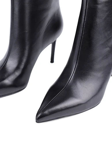 Жіночі черевики MiaMay шкіряні чорні з підкладкою з байки (G2423-24703-4) - фото 5 - Miraton