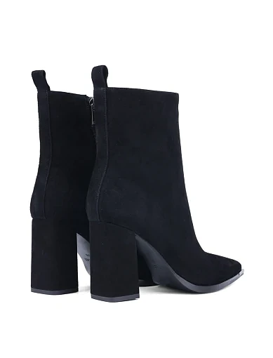 Жіночі черевики Attizzare велюрові чорні з підкладкою з байки (G2428-601-1) - фото 4 - Miraton