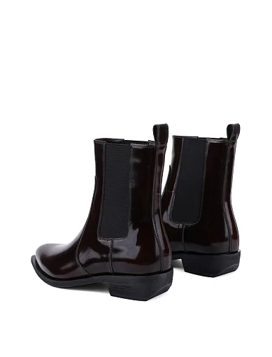 Жіночі черевики MIRATON з масляної шкіри коричневі з підкладкою з байки (M21X09-1-2) - фото 3 - Miraton