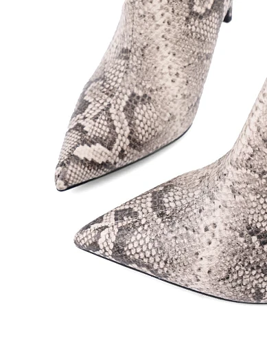 Жіночі чоботи MIRATON шкіряні сірі з підкладкою з байки (W287-3241504-1) - фото 5 - Miraton